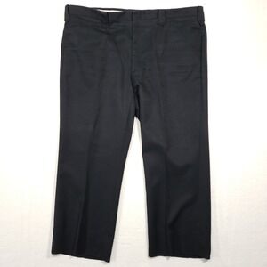 Circle S Western Dress Slacks Mens 46 Black Keystone Belt Loops Polyester Pants
